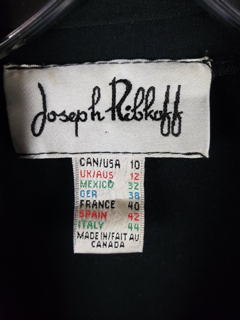 Joseph Ribkoff Draped Jacket Cardigan Slinky Stretch Black size 10 Minimalist - Picture 2 of 8